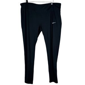 Nike Women's Essential Running Tights Plus Size 2X Black Stretch Pant 851637-011